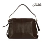 کیف دوشی زنانه مدل درنا رنگ شکلاتی